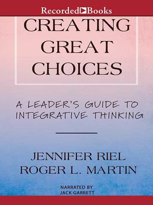 cover image of Creating Great Choices